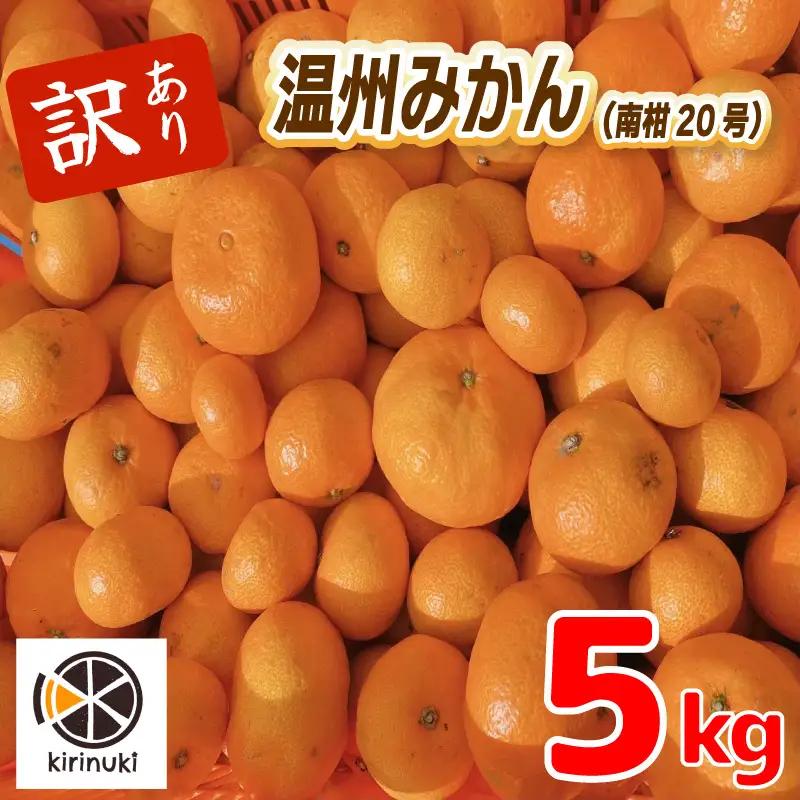訳あり 温州みかん 5kg  みかん 【KR009】