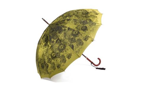 【前原光榮商店】婦人用雨傘 パシオ-カーボン〈手元：楓〉名入れ可(カラー：イエロー）