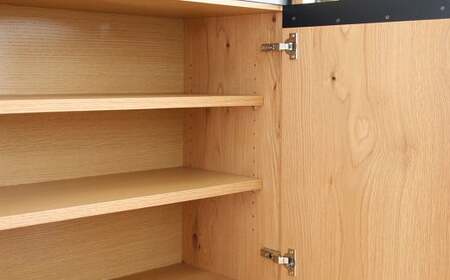 【受注生産】職人が丁寧に仕上げた天然木の存在感ある リビング ボード 。サイドボード収納。 HIRASHIMA LIBERIA PLUS Side Board 086