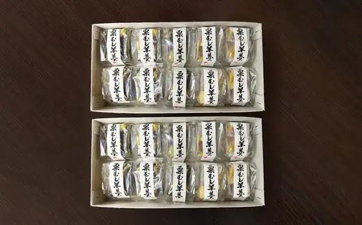 栗蒸し羊羹　10個入り　2箱　75P5605【 しんこや】