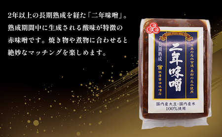 【富山県ふるさと認証食品】名水味噌3点セット 計3kg 朝一番・二年味噌・こしひかり名水みそ　飯澤醤油味噌店