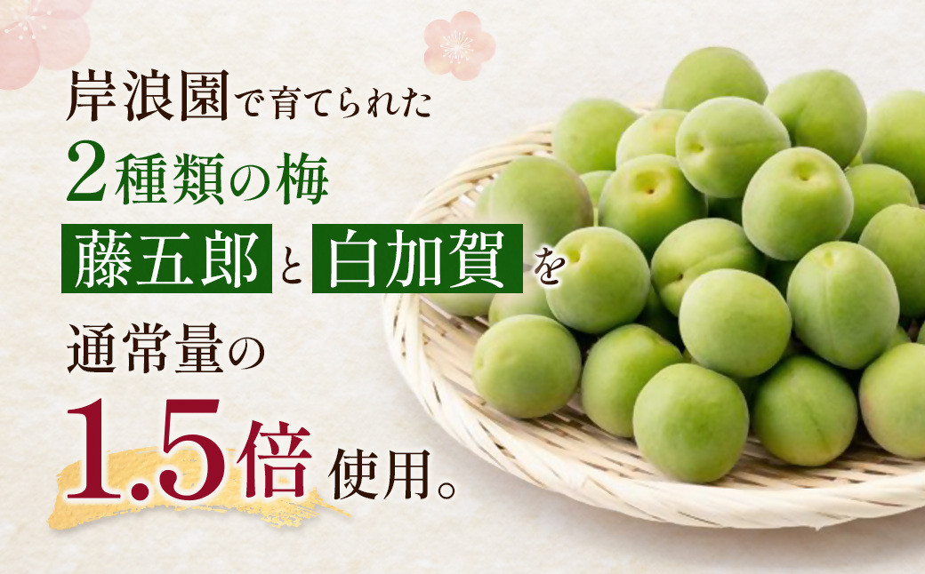 【宮城県角田市の梅酒】岸浪園の梅酒　青梅　720ml×1本