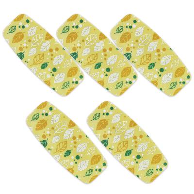 ふるさと納税 海南市 和歌山県海南市 友禅和紙おしぼりトレー オータムリーフ イエロー 5枚セット 北欧風のおしぼりトレー