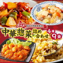 【ふるさと納税】北海道 中華料理店 菜菜の冷凍レトルト 詰め合わせ 9袋 セット 惣菜 エビチリ チャーハン 酢豚 中華丼 レトルト 食品 時短 便利 簡単 本格 中華 お店の味 ケイズ企画 送料無料 伊達　伊達市