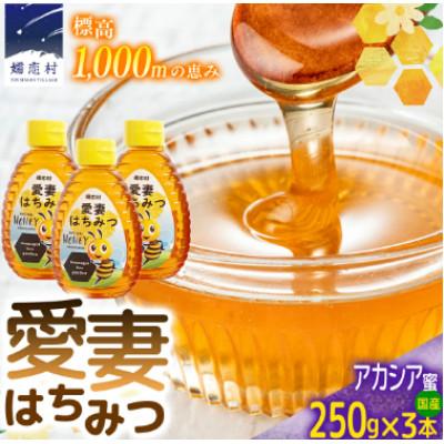 ふるさと納税 嬬恋村 嬬恋村 愛妻はちみつ ( アカシア ) 250g×3個セット
