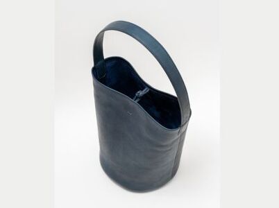 【藍染】ジャパンブルーのBag002（バケツ型バッグ）