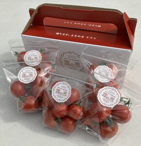 霧の恵(ミディトマト)　甘み・旨みのバランスがよく、口当たりの良いフルーツのような味わいのミディトマト【トマト　兵庫県　高砂市】