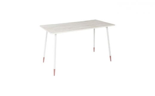 【＆FREL】ワークテーブル 天板（ホワイトパイン）脚/フレーム（ホワイト）幅90　奥行45　高さ72【ナチュラルウッド】[№5840-7623]　※離島への配送不可