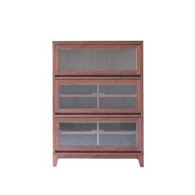 ふるさと納税 旭川市 旭川家具 山室家具製作所 ココ キャビネット3段 ウォールナット_04586 |  | 01
