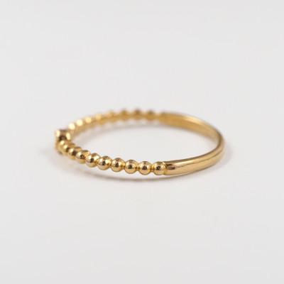 ふるさと納税 山梨県 【山梨県】【ジュエリー】K24 pure gold /ダイヤ リング 12号 |  | 01