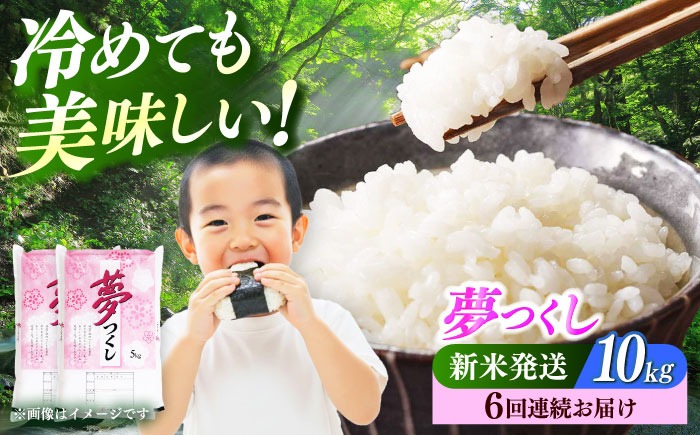 【全6回定期便】 【令和7年度産 新米！】福岡県産米 夢つくし 10kg(5kgx2袋) 精米《築上町》【有限会社ファインリョーコク】[ABCO026]
