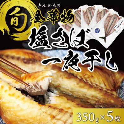 ふるさと納税 宮城県 宮城県石巻産【金華物 塩さば一夜干し】350g×5枚セット(CAS冷凍・養殖) | 