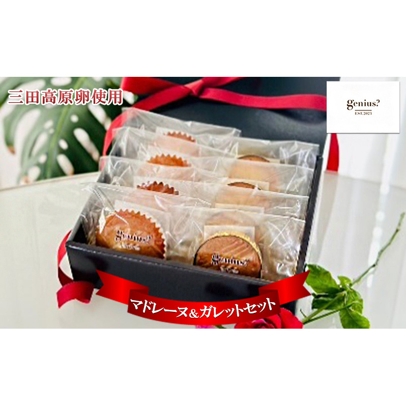 【ふるさと納税】 焼き菓子 マドレーヌ＆ガレットセット ( 三田高原卵使用 ・ガレットデロア 5個 / マドレーヌ 5個 )洋菓子 焼き菓子 ヘルシー スイーツ ギフト 贈答 お菓子 おやつ  送料無料 兵庫県 三田市