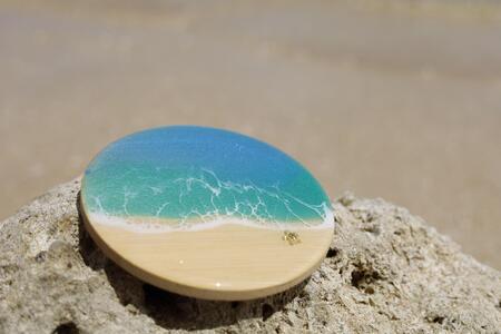 波アートコースター 1枚 DP13