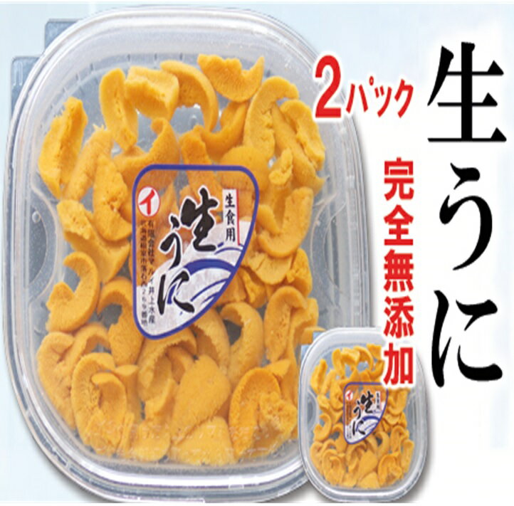 【ふるさと納税】 エゾバフンウニ塩水パック 選べる 100g×2P 200g×2P うに ウニ 雲丹 バフンウニ エゾバフンうに 北海道 根室市 海鮮