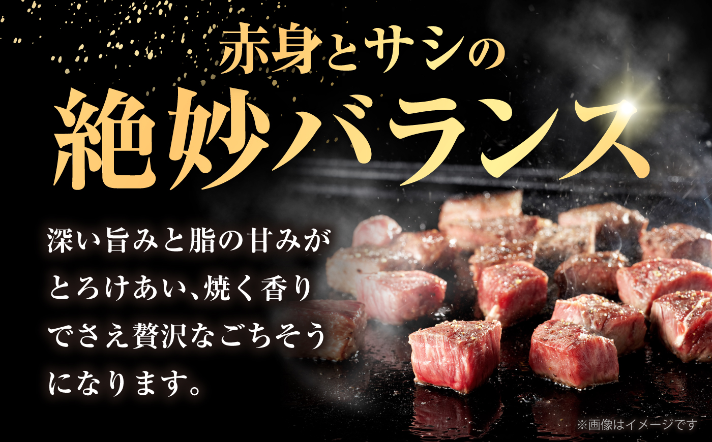 厳選佐賀牛赤身サイコロステーキ500g / 牛肉 / 佐賀県 / 有限会社片岡精肉店 [41AEAC016]