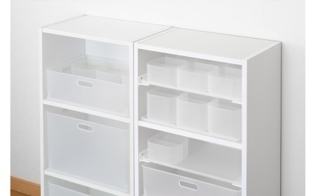 収納ボックス インボックス L クリア 3個セット 取っ手付 収納ボックス 衣類 収納ケース カラーボックス おもちゃ収納 押し入れ収納【010S074】