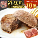 【ふるさと納税】近江牛 ハンバーグ 10個 A5 ランク 使用　 フレンチレストランRuisseauシェフ監修　牛肉 和牛 黒毛和牛 国産　AI15