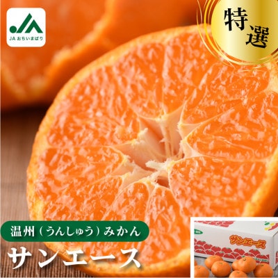 【先行受付】特選 ブランド温州みかん「サンエース」4kg 高糖度 みかん KB02210【配送不可地域：離島】
