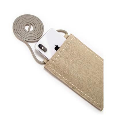 ふるさと納税 東大阪市 [BEIGE] 本革マルチポシェット　SPUR (シュプール)