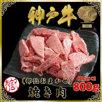 訳あり 神戸牛 部位おまかせ焼き肉用 計800g SOY1-2 【2026年4月より順次発送】【配送不可地域：離島】【1686970】