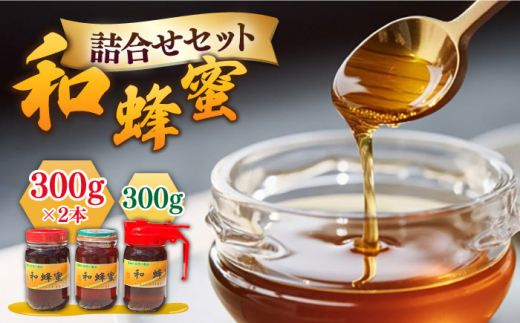 和蜂蜜（ニホンミツバチ）300g×2本＋300gパッカー《壱岐市》【和蜂ファーム壱岐】[JDP002] ハチミツ 蜂蜜 はちみつ 日本ミツバチ 50000 50000円 5万円