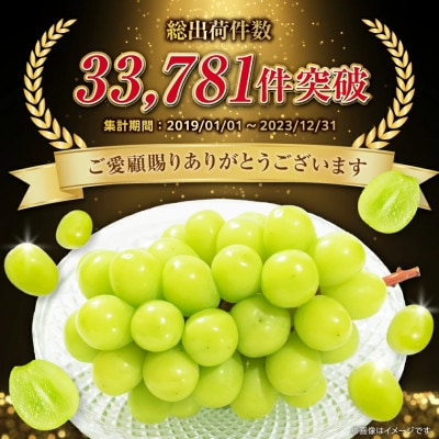 フルーツ王国山梨産 厳選 シャインマスカット 6～8房(約4kg) 2kg×2箱【配送不可地域：離島】