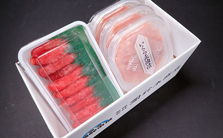 ＜12月8日決済分まで年内配送＞根室海鮮市場＜直送＞いくら醤油漬け(鮭卵)70g×3P(計210g)、甘口たらこ200g×1P A-28152