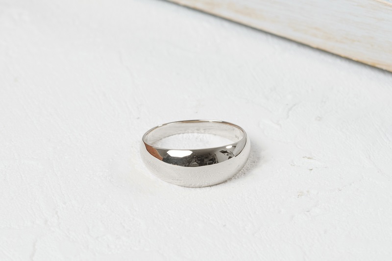 プラチナ シンプルハイドームリング 11-1453