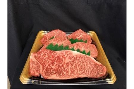 近江牛　ステーキ用　食べ比べセット【660ｇ（サーロイン180ｇ×1枚、ミスジ120ｇ×2枚、モモ120ｇ×2枚）】【K064U】