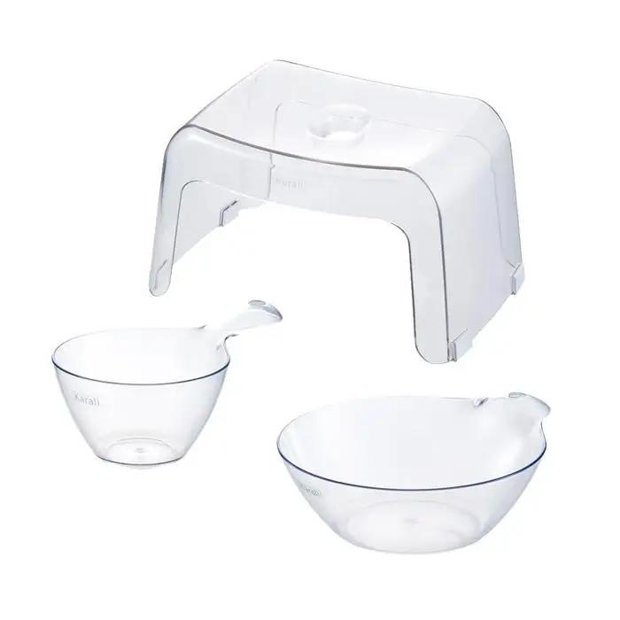 カラリお風呂セット20H 【ナチュラル】（浴用品：湯おけ・手おけ・腰かけ20H）