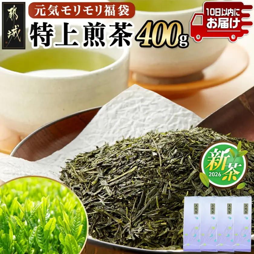 【元気モリモリ福袋】気分リフレッシュ!特上煎茶4本セット≪みやこんじょ特急便≫〔AA-48-002-Q〕_(都城市) お茶の産地 宮崎県産 最高級品 ホットでも冷茶でも 日本茶