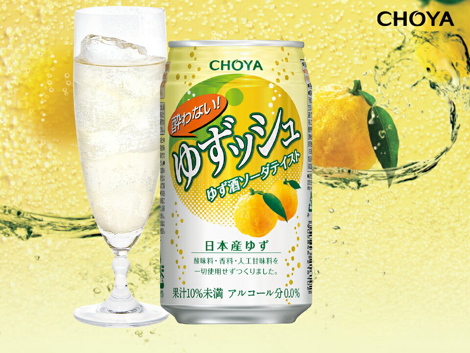 【ふるさと納税】チョーヤ CHOYA 酔わないゆずッシュ缶 350ml×24本