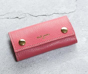 maf pinto (マフ ピント) キーケース ピンク ADRIA LINE レザー 本革 日本製