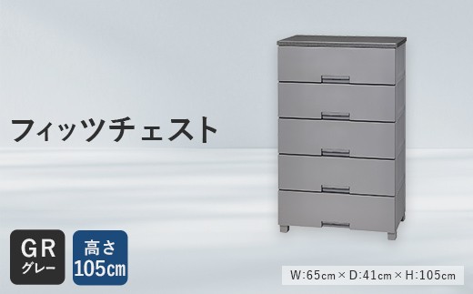 Fits 暮らしに寄り添う フィッツチェスト 6505 グレー F25R-054