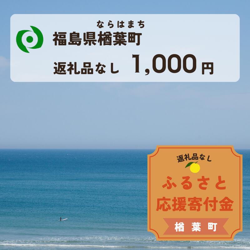 【 ふるさと納税 】【返礼品なしの寄附】福島県楢葉町 1口：1,000円 ［福島県 福島 楢葉町 寄附 おうえん 応援 しえん 支援 応援寄付金 寄付のみ 返礼品なし 返礼品なしの寄付 1,000円］