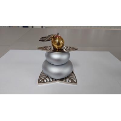 ふるさと納税 八尾市 【金属製】鏡餅(マット仕様)(W108)