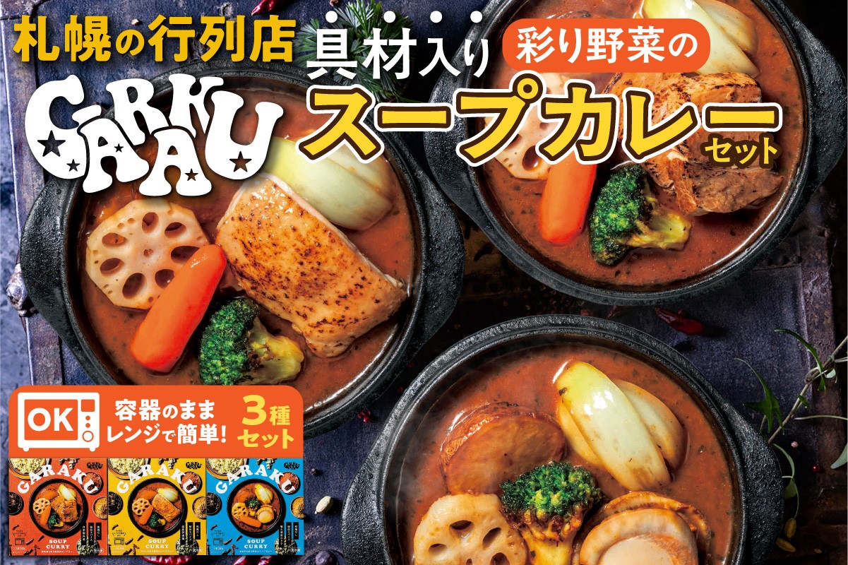 
            GARAKU彩り野菜のスープカレーセット
          