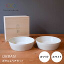 【ふるさと納税】【美濃焼】URBAN ボウルLペアセット ホワイト&ホワイト【作山窯・SAKUZAN】【TOKI MINOYAKI返礼品】皿 プレート 食器 [MBJ011]