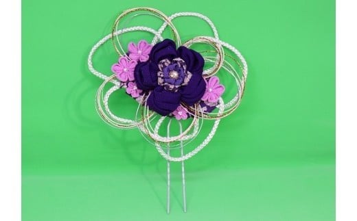 つまみ細工髪飾り(かんざし) W-ww-010A