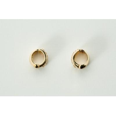 ふるさと納税 甲府市 【ジュエリーの街、山梨県甲府市】ダイヤ0.64ct K18ピアリング　LE358Y |  | 02