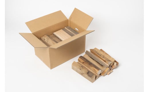 キャンプに最適！広葉樹の薪１箱【長さ：約280ｍｍ】
