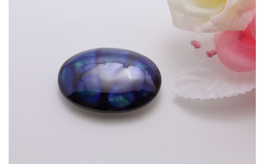 帯留め 釉彩るりブルー 有田焼アクセサリー二宮閑山 和装小物 着物小物 おしゃれ おびどめ A12-229