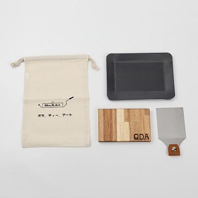 ふるさと納税 岡崎市 oka-d-art　黒皮鉄板 B6-Lタイプ用 コットン袋4点セット 厚さ4.5mm×140×190 |  | 02