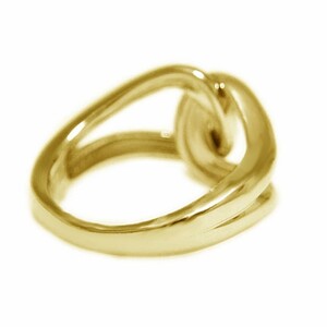 K18イエローゴールド「総無垢仕上げ」地金チェーンリング【 33666-2】