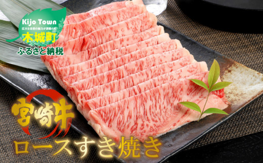 
宮崎牛ロースすき焼き　500ｇ×1パック＞ K16_0046_1
