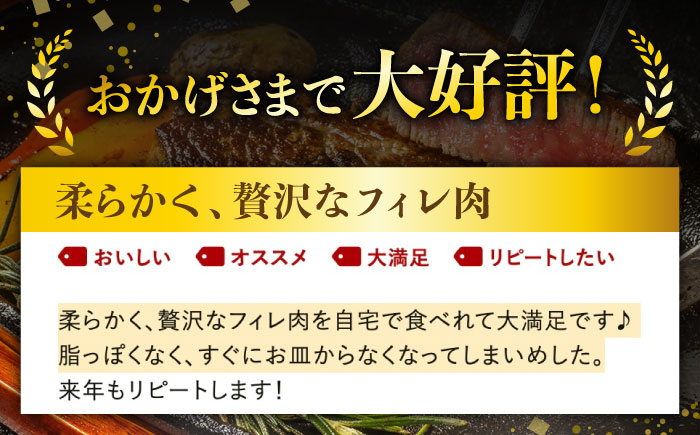 BBU003 【大人気！】【希少部位】 ヒレステーキ 長崎和牛 150g×6枚-2