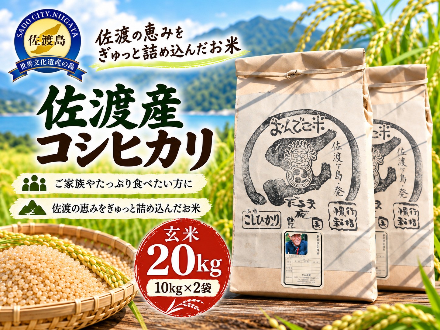 
                  【令和8年産】佐渡産 佐渡産コシヒカリ 玄米20kg だるま庵農園 | 新潟県産コシヒカリ 新潟産こしひかり 佐渡産コシヒカリ こしひかり コシヒカリ お米 米 玄米 げんまい おこめ コメ 20キロ 農家直送 にいがた さど 新潟県 佐渡市 コシヒカリ 新潟県産コシヒカリ 新潟産こしひかり 佐渡産コシヒカリ こしひかり コシヒカリ 新潟県産コシヒカリ 新潟産こしひかり 佐渡産コシヒカリ
                