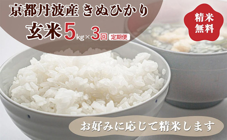 【3回定期便】令和7年産 きぬひかり 玄米 5kg 玄米