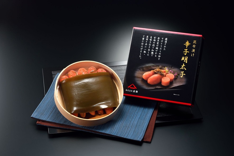 無着色辛子明太子　羅臼昆布巻270g【玄海】_HA1250